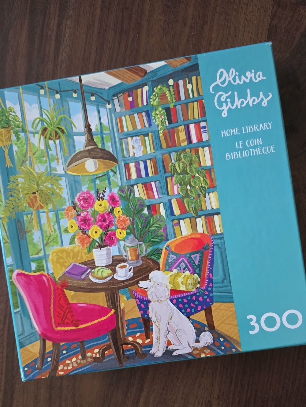 Olivia Gibbs Home Library Jigsaw Puzzle - 300 Piece Colorful Illustration